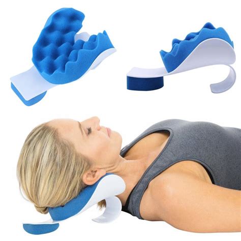 Pain Relief Pillow Neck And Shoulder Muscle Relaxer Traction Device fo ...