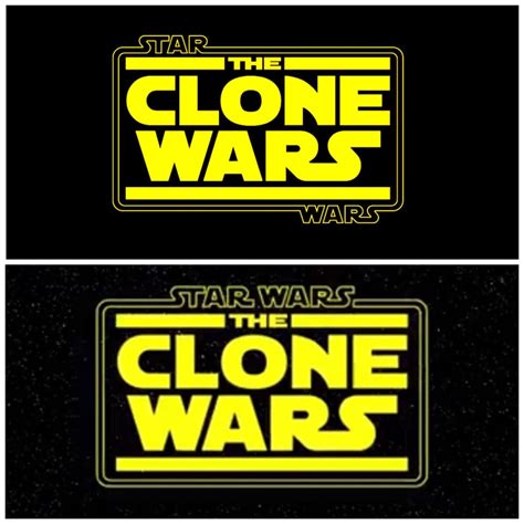 I’m glad they finally fixed the clone wars logo from saying “Star The ...