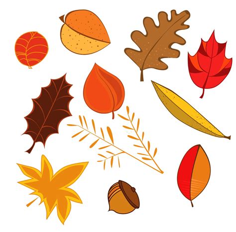 Autumn leaves clip art, leaves cliparts, autumn clipart, leaf printable ...