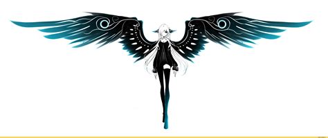 Anime Angel With Black Wings