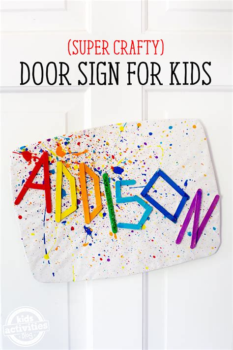 DIY Door Sign for Kids