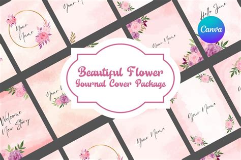 Journal Cover Canva Template