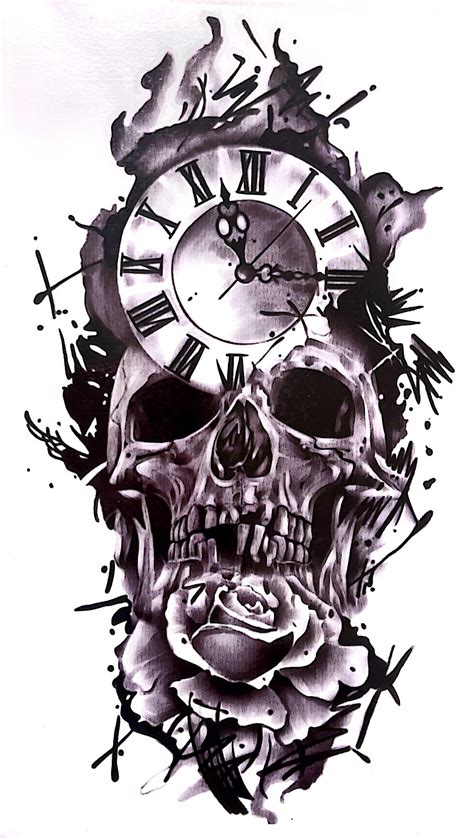 Clock And Skull Tattoo | ubicaciondepersonas.cdmx.gob.mx