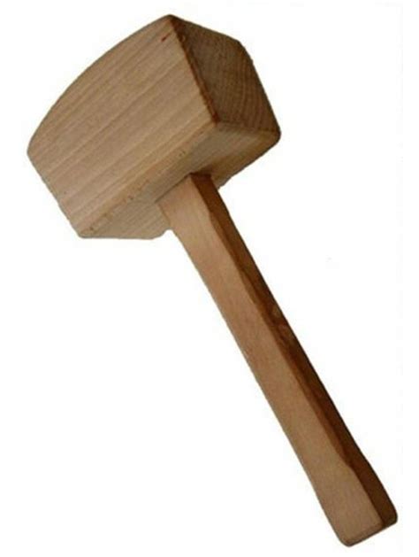 Wooden Mallet Hammer 310mm Strike Area Chamfered Mortice Finish - Ideal ...