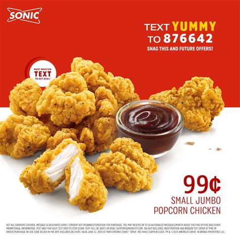 Sonic Drive-In on Twitter: "The best kind of popcorn. 😏 Text “YUMMY” to ...