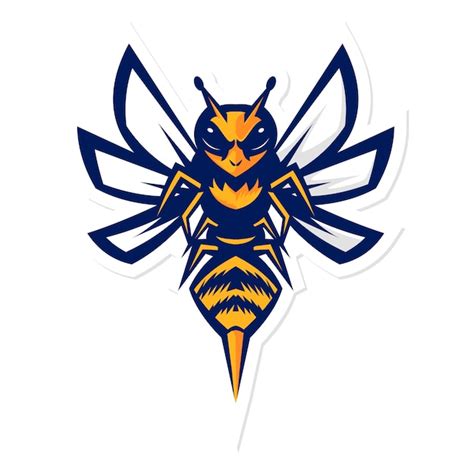 Bumblebee hornet mascot logo Vector | Premium Download