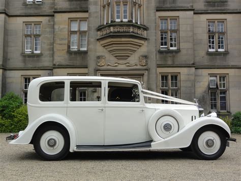 Vintage Ivory Rolls Royce Wedding Car Sunderland Vintage Wedding Car