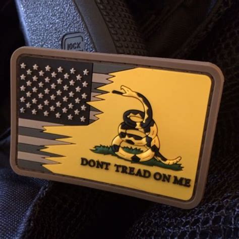 Gadsden Flag USA Subdued American Flag PVC Morale Patch Don't Tread On ...