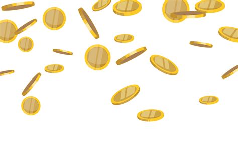 falling gold coins money 13722191 PNG