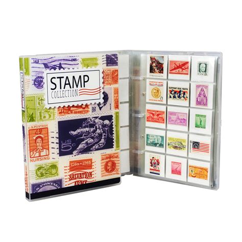 Mini Stamp Collection Kit/Album, Holds 150-300 Stamps - Organized ...