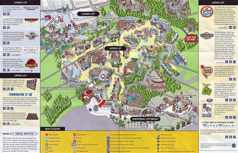 Universal Studios Hollywood - 2009 Map | Universal studios hollywood ...