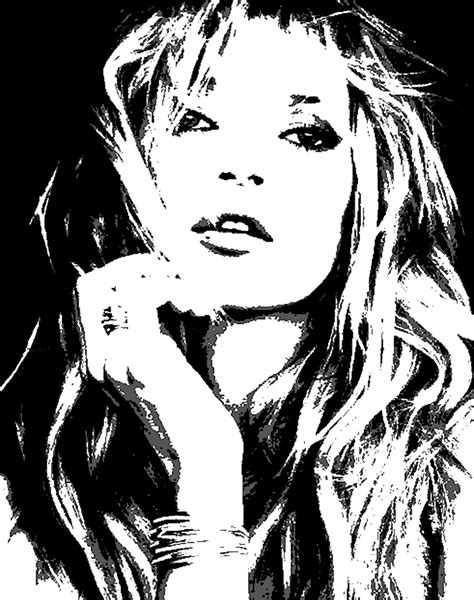 Kate Moss Art Print Artwork Kate Moss Portrait Poster | Etsy