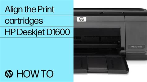 Align the Print Cartridges - HP Deskjet D1600 - YouTube