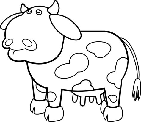 Cow Outline clip art Free vector in Open office drawing svg ( .svg ...