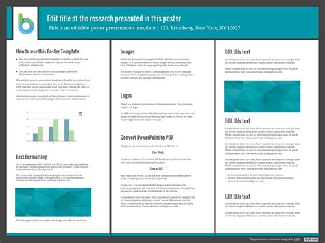 Science Poster Template Powerpoint Database