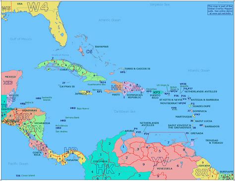 Island: caribbean islands map