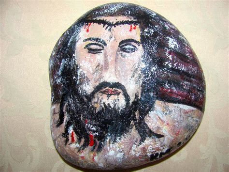 Kevin Mahaffy, Jr.'s Blog: New Rock Painting: Jesus