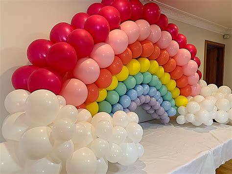 Rainbow balloon arch | Rainbow balloons, Rainbow balloon arch, Balloon ...