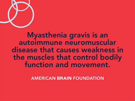 Myasthenia Gravis - American Brain Foundation