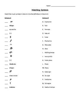 Music Symbol Quiz by Music Time | TPT