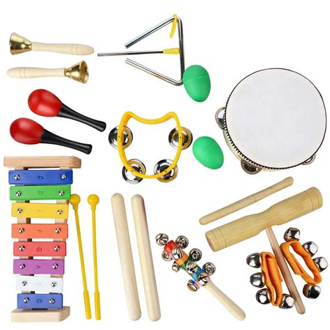 Musical Instruments Set,20 PCS Wooden Percussion Toy Rhythm & Music ...