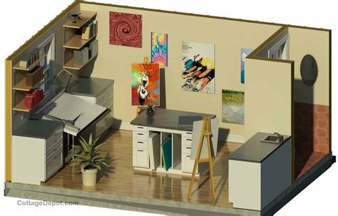 Artists Studio Plans | Art Shed – Cottage Depot