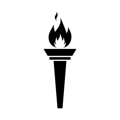 Fire torch icon vector illustration in clipart concept 21739737 Vector ...