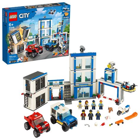 LEGO City Police Station 60246 Building Set for Kids (743 Pieces ...