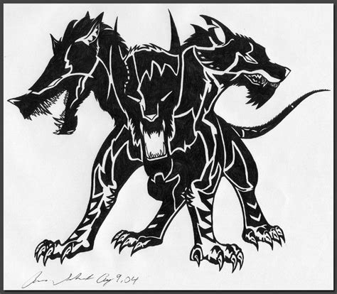 Cerberus Tattoo by ~Dusky-Hawk on deviantART Mythological Creatures ...