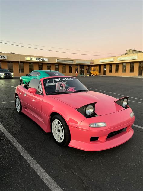 pink car in 2022 | Mazda miata, Miata, Mazda