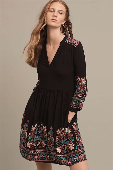 Embroidered Avery Dress | Anthropologie