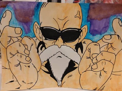 Master Roshi Kamehameha Art Print | Etsy