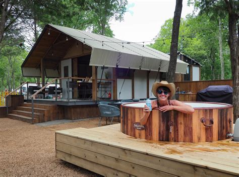 Stay in a cabin, a safari tent or an Airstream trailer at North Shore ...