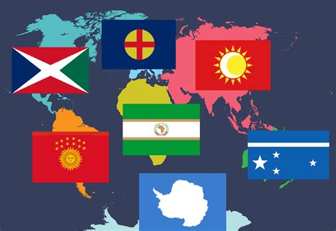 Flags of the Continents of Planet Earth : vexillology