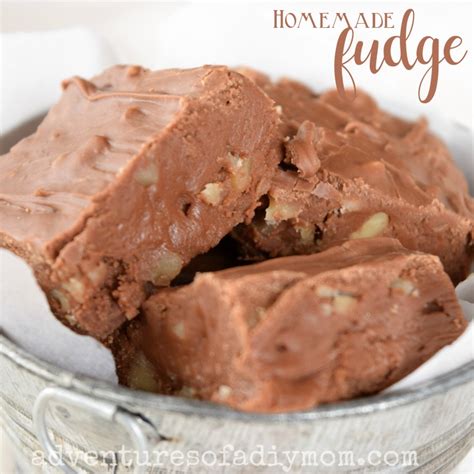 Old Fashioned Homemade Chocolate Fudge Recipe - Adventures of a DIY Mom