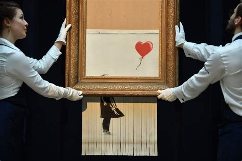 Banksy's 'Girl with Balloon' was meant to be shredded completely