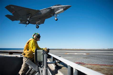 The first F-35C landing on and launching off of a carrier were truly ...