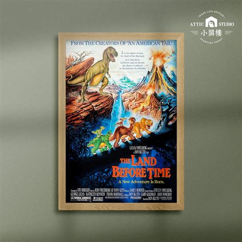 1988 The Land Before Time - Vintage Movie Film Poster sold by Ben ...