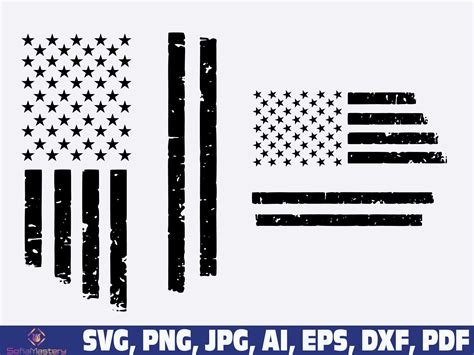 an american flag with stars on it and the words svg, png, jpp