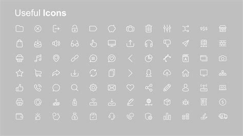 Infographic Icons PPT White - SlideModel