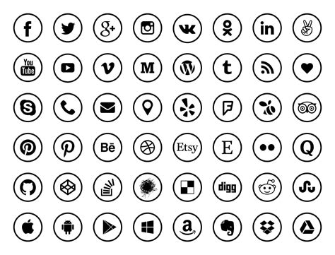 Social Media Icons Vector Png at GetDrawings | Free download