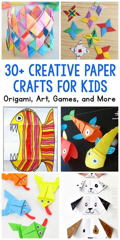 Paper Crafts for Kids: 30 Fun Projects You'll Want to Try - Frugal Fun ...