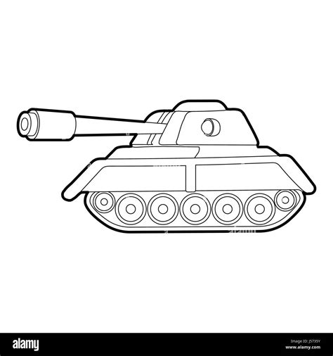 Tank icon, outline style Stock Vector Image & Art - Alamy