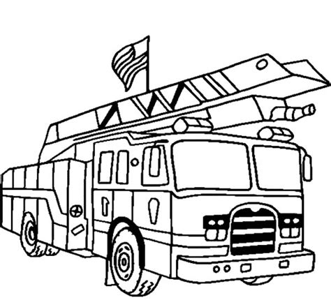 Fire Truck Printable Coloring Pages - Printable Word Searches