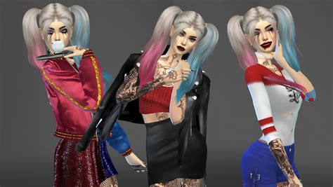 Harley Quinn Makeup Sims 4 - Mugeek Vidalondon