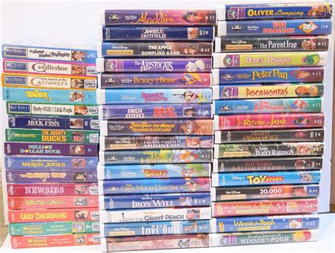 Walt Disney Classics Lot of 47 VHS Tapes Black Diamond Msterpiece Gold ...