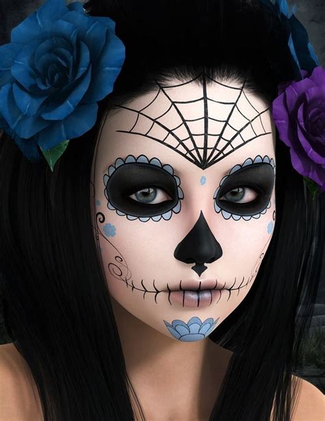 23 besten Sugar Skull Halloween Make-up-Ideen | Sugar skull halloween ...