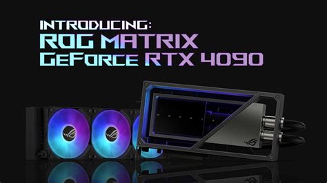 Unveiling the ROG Matrix GeForce RTX 4090 - YouTube