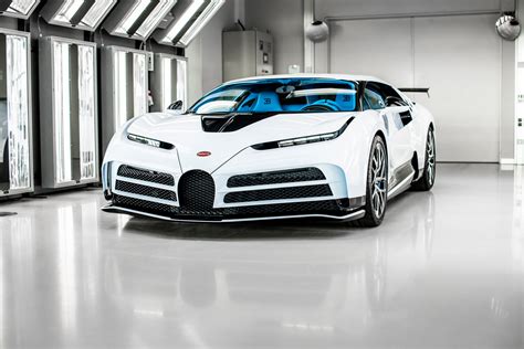 Final Bugatti Centodieci Combines Quartz White Exterior With Light Blue ...