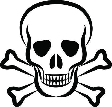 Free Clipart Of A skull and crossbones